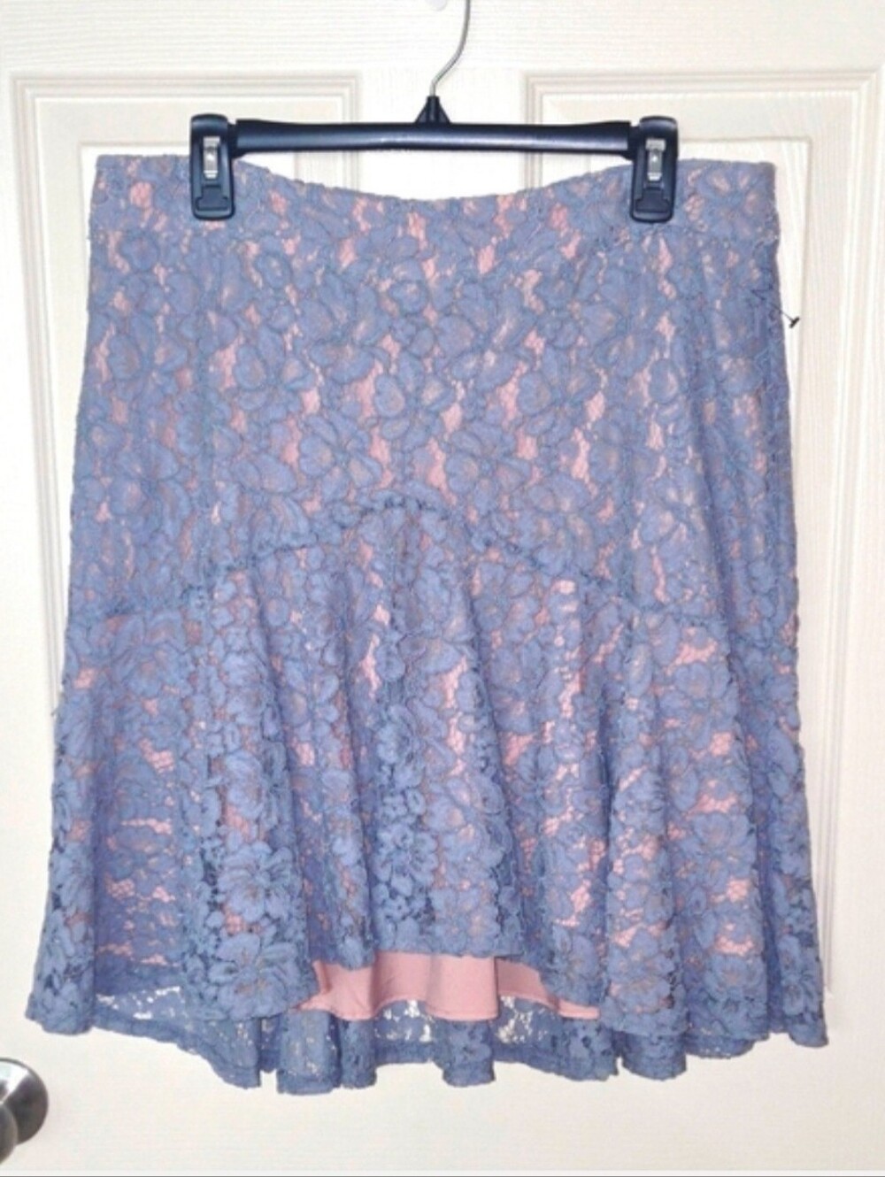 Cynthia Rowley Women's Lace Trumpet High-Low Skirt SZ 12